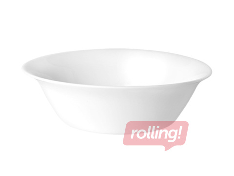 Bowl Classic Round, opal glass, white, 550ml, 19cm