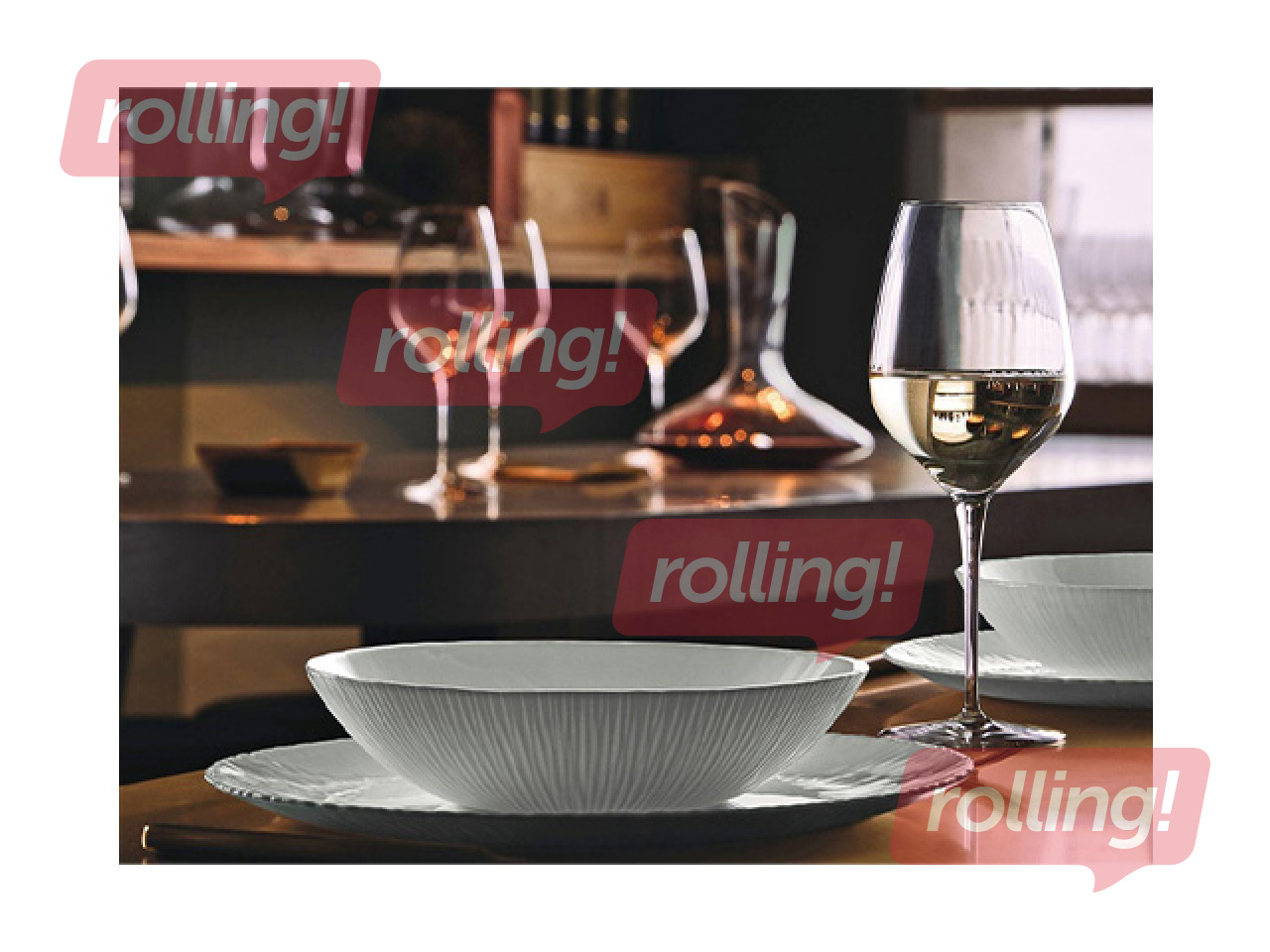 Šķīvis Bormioli Rocco, Coconut, pusdienu, balts, 27cm