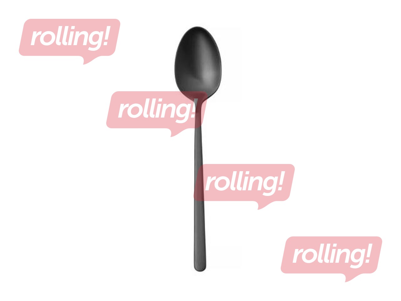 Dessert spoon Amarone, black