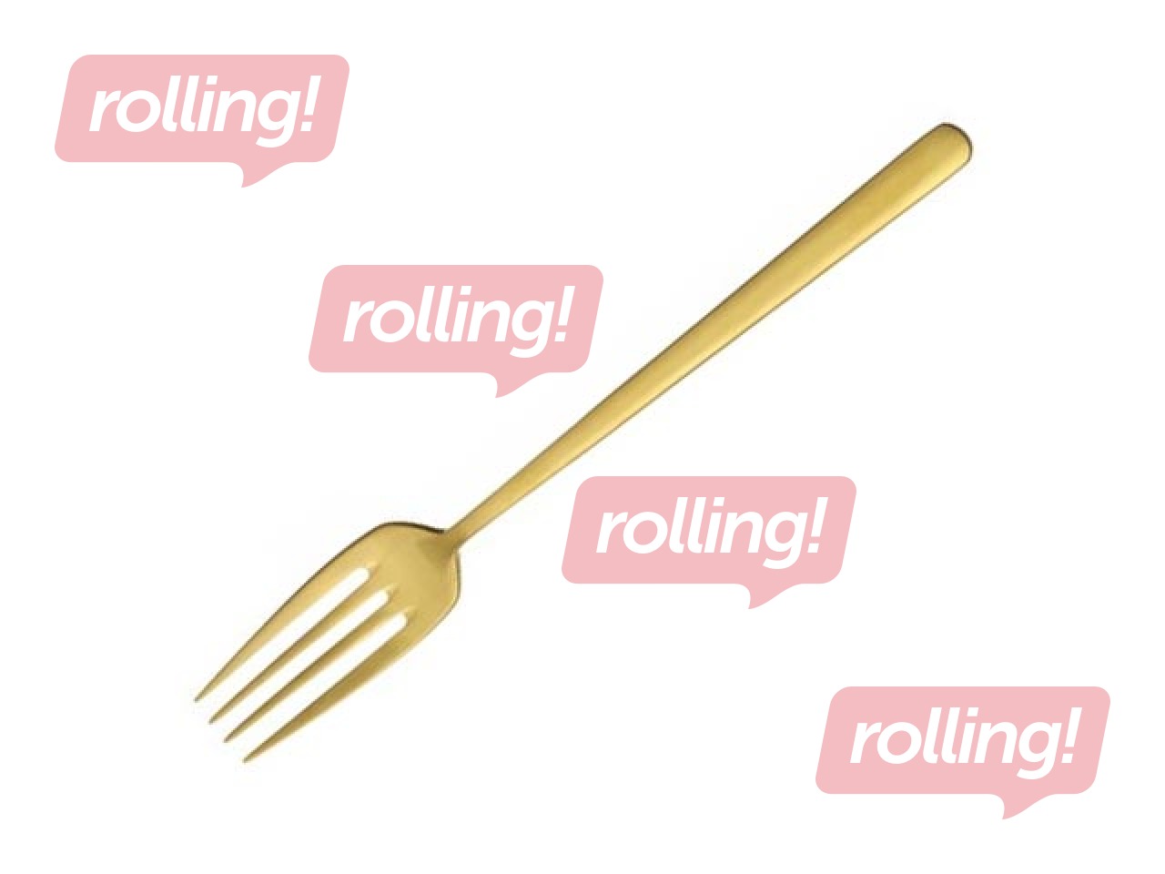 Table fork Amarone, gold