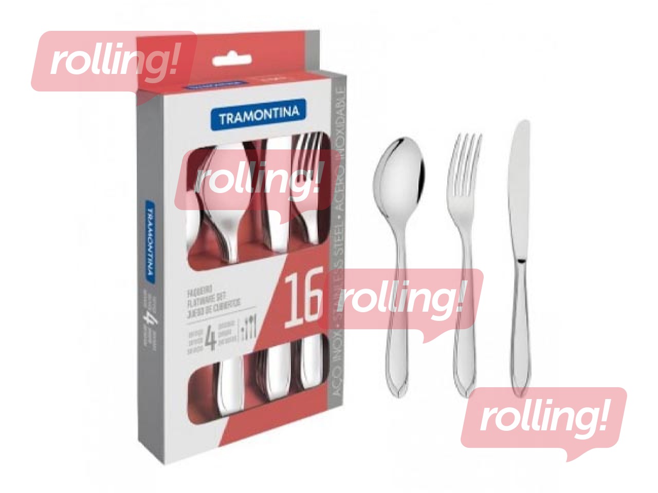 Galda piederumu komplekts Laguna Tramontina, 4 personām