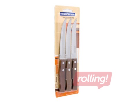 Steika naži Tramontina, ar rievotu asmeni, 3 gab.