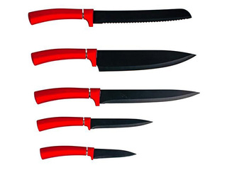 Knife set Kitchisimo Rosso, 5 pcs.