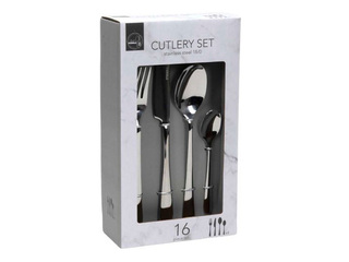 Cutlery Set, Silver, 16 pcs