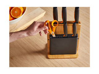 Набор ножей Fiskars с подставкой, 5 шт.