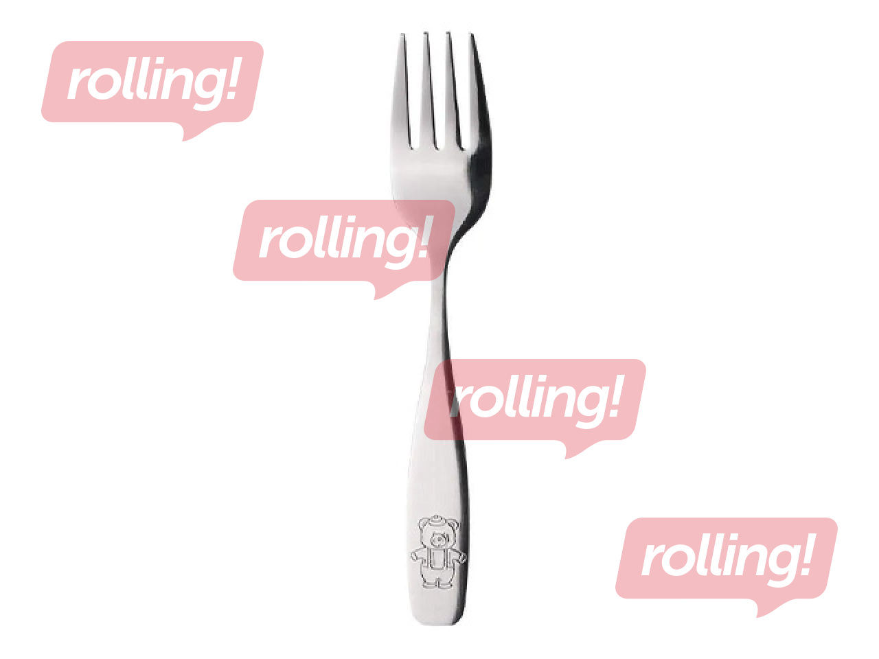 Fork Animals, for children, 14.1cm