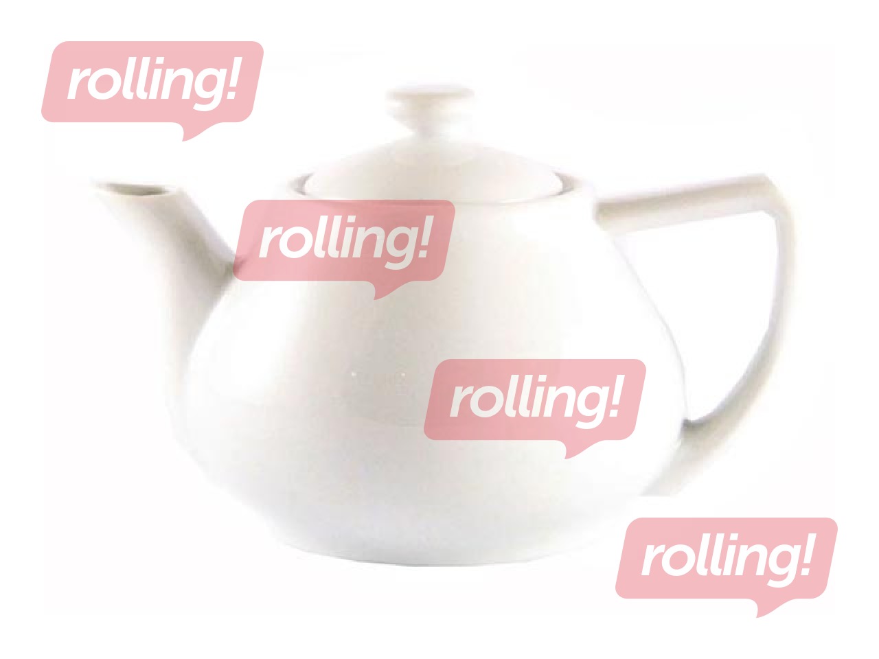 Tējkanna Titan ar vāku, porcelāna, 0.4l