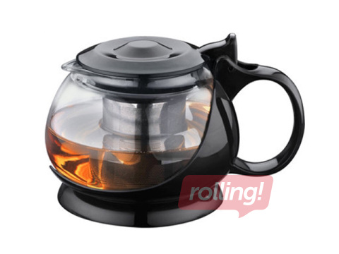 Tējkanna, stikla ar metāla sietiņu, 0.8l