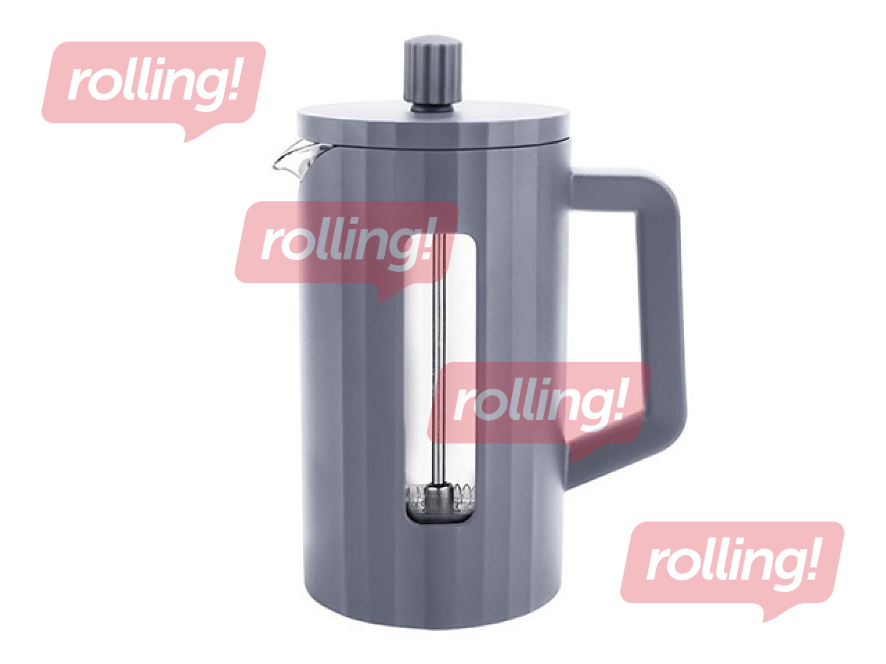 Coffee press pot Optima, grey, 600ml