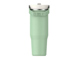 Termokrūze ar salmiņu Stanley, The IceFlow Flip Straw Tumbler, gaiši zaļa, 0.89l