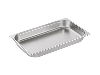 Metal container WAS, stainless steel, GN1/1 65mm, 53x32.5x6.5cm