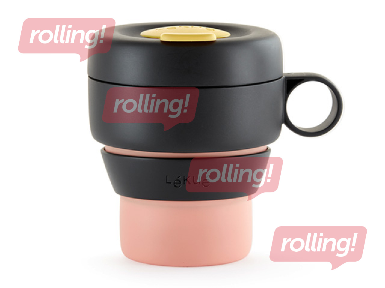 Ceļojuma krūze Lekue, To Go, salokāma, rozā