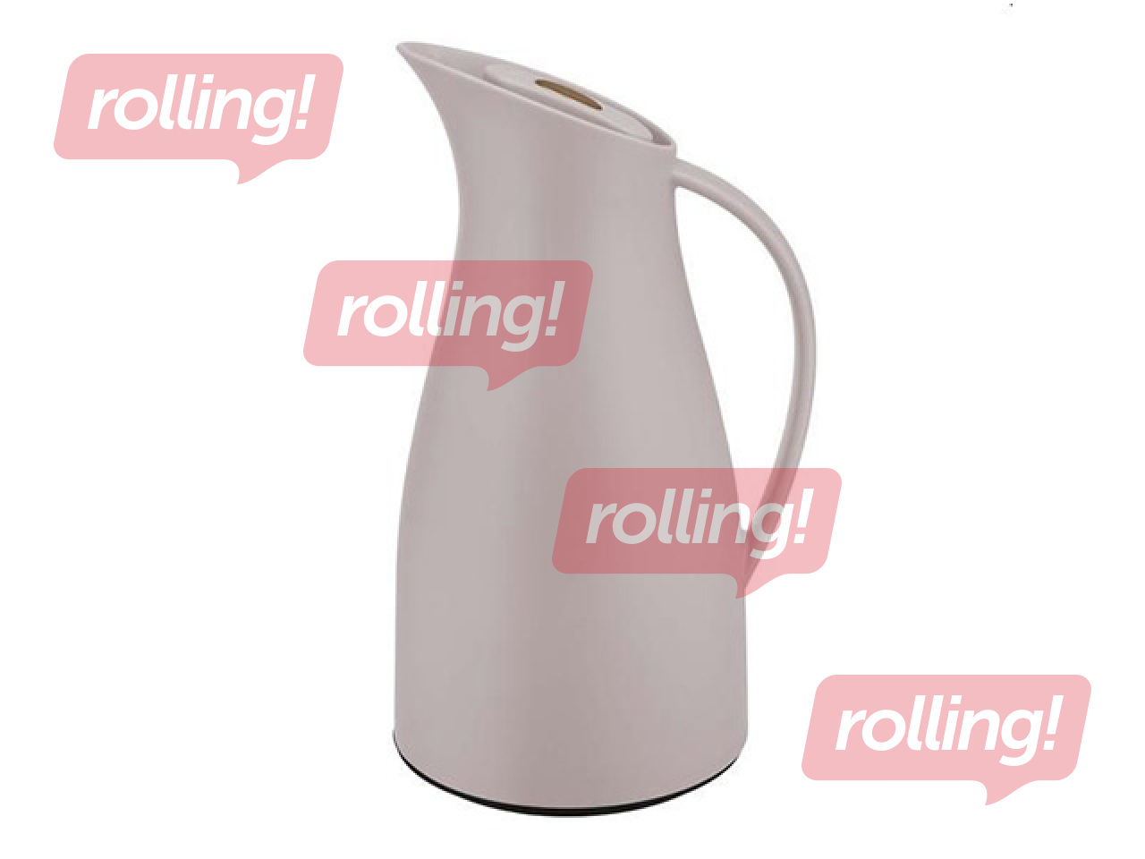 Termokrūze Kitchisimo ar spiedpogu, stikls-plastmasa, bēša, 950ml