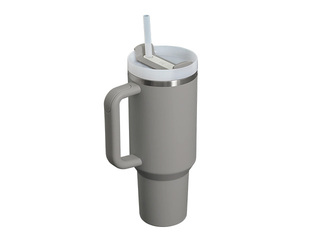 Termokruus Stanley, Quencher H2.0 Flowstate, kõrrega, helehall, 1.18l