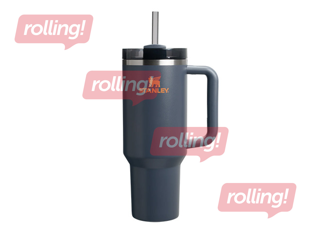 Thermal tumbler Stanley, Quencher H2.0 Flowstate, with straw, grey, 1.18l