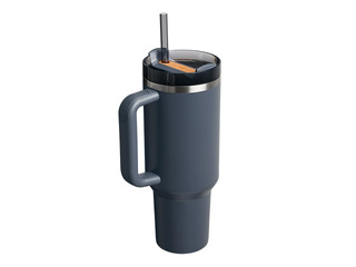 Thermal tumbler Stanley, Quencher H2.0 Flowstate, with straw, grey, 1.18l