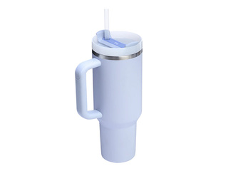Termokrūze Stanley, Quencher H2.0 Flowstate, ar salmiņu, gaiši zila, 1.18l