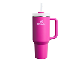 Termokrūze Stanley, Quencher H2.0​ Flowstate, ar salmiņu, fuksiju rozā, 1.18l