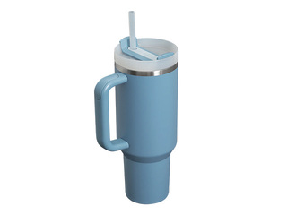 Termokrūze Stanley, Quencher H2.0 Flowstate, ar salmiņu, zilganvioleta, 1.18l