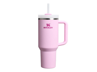Termokrūze Stanley, Quencher H2.0​ Flowstate, ar salmiņu, rozā, 1.18l