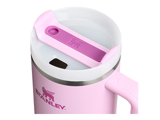Termokrūze Stanley, Quencher H2.0​ Flowstate, ar salmiņu, rozā, 1.18l