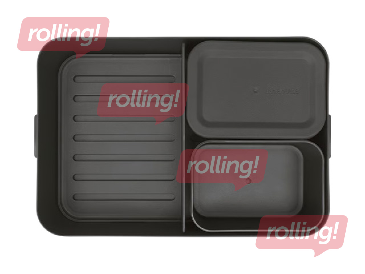 Pusdienu kaste Brabantia Make & Take Bento, tumši pelēka, 2l