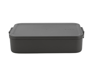 Pusdienu kaste Brabantia Make & Take Bento, tumši pelēka, 2l