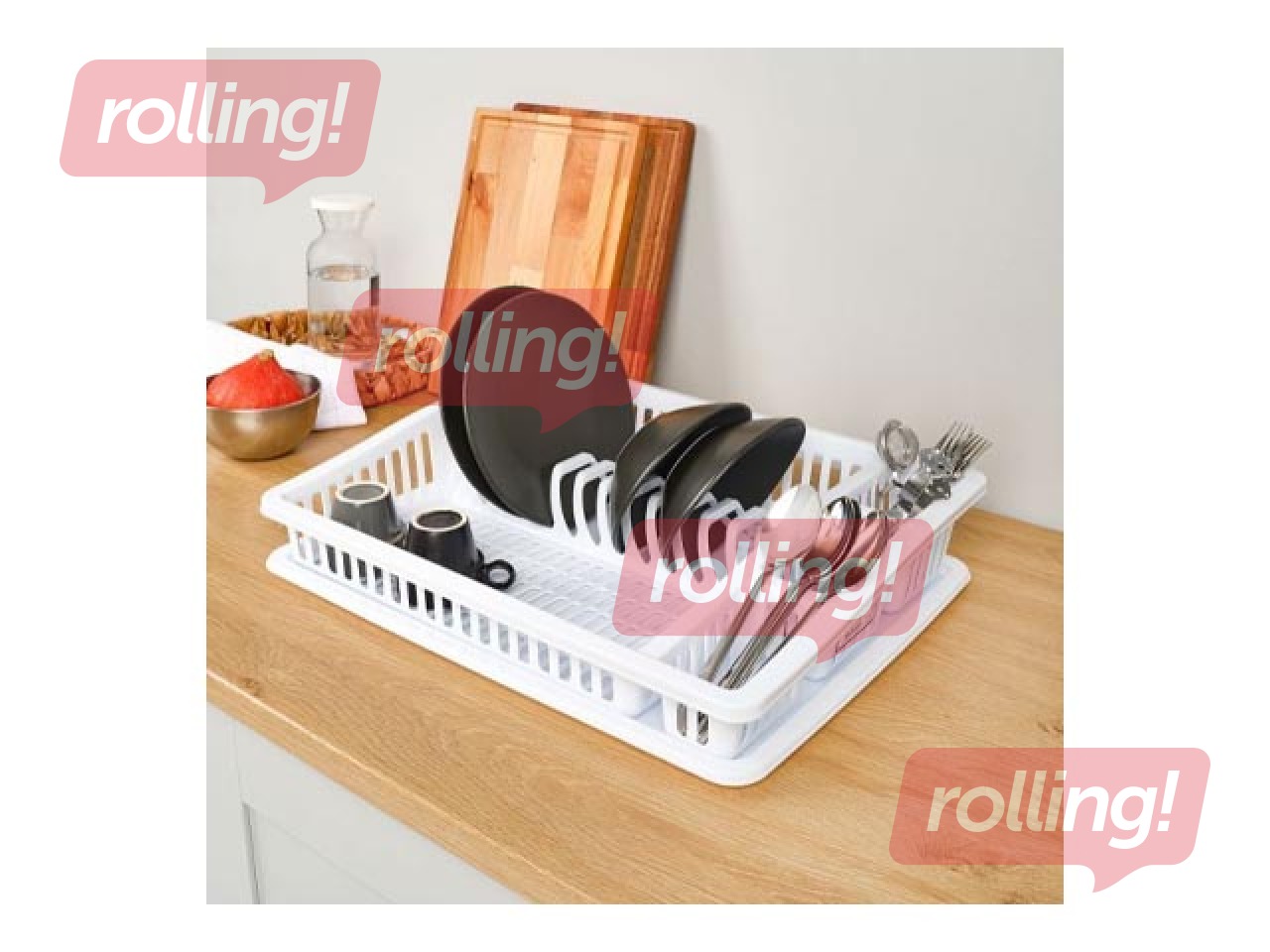 Trauku žāvētājs, ar paliktni, bēšs, 46.5x37cm