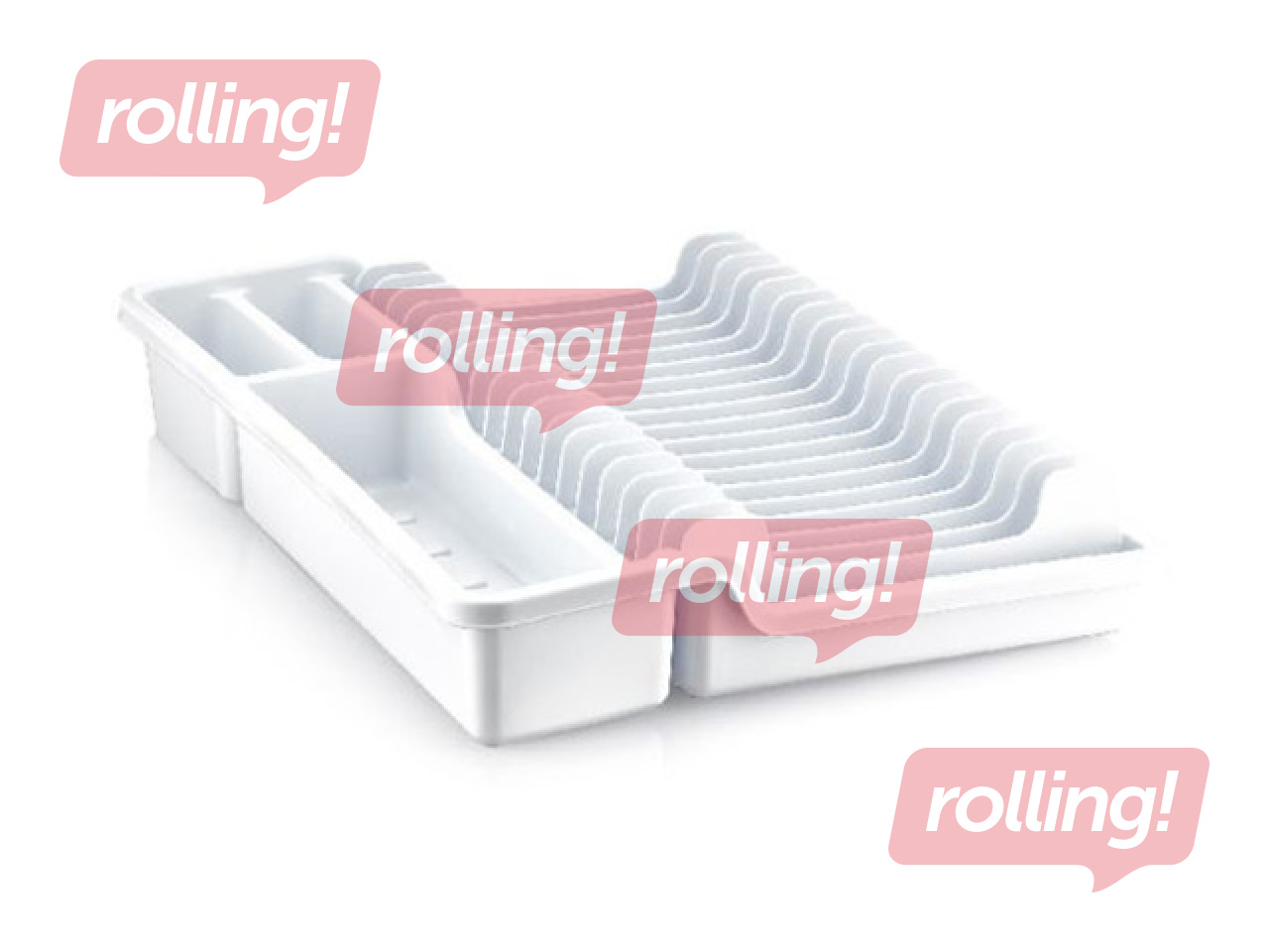 Dish drainer with tray 35x30cm