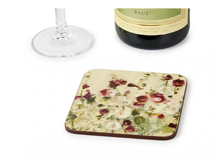 Paliktņi dzērieniem Wild Field Poppies, 10.5x10.5cm, 4 gab.