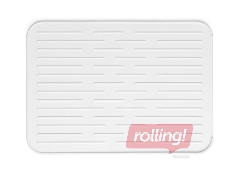 Trauku žāvēšanas paliktnis SinkSide, silikona, gaiši pelēks, 44x33cm