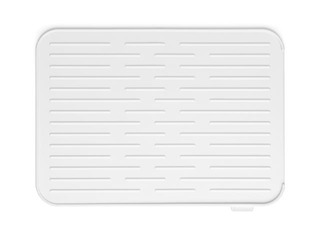 Trauku žāvēšanas paliktnis SinkSide, silikona, gaiši pelēks, 44x33cm