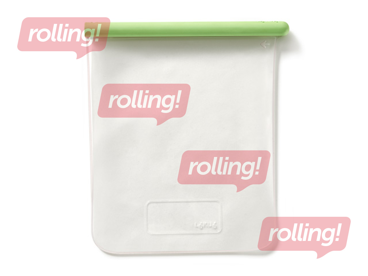 Pārtikas maisiņš Lekue, atkārtoti izmantojams, L izmērs