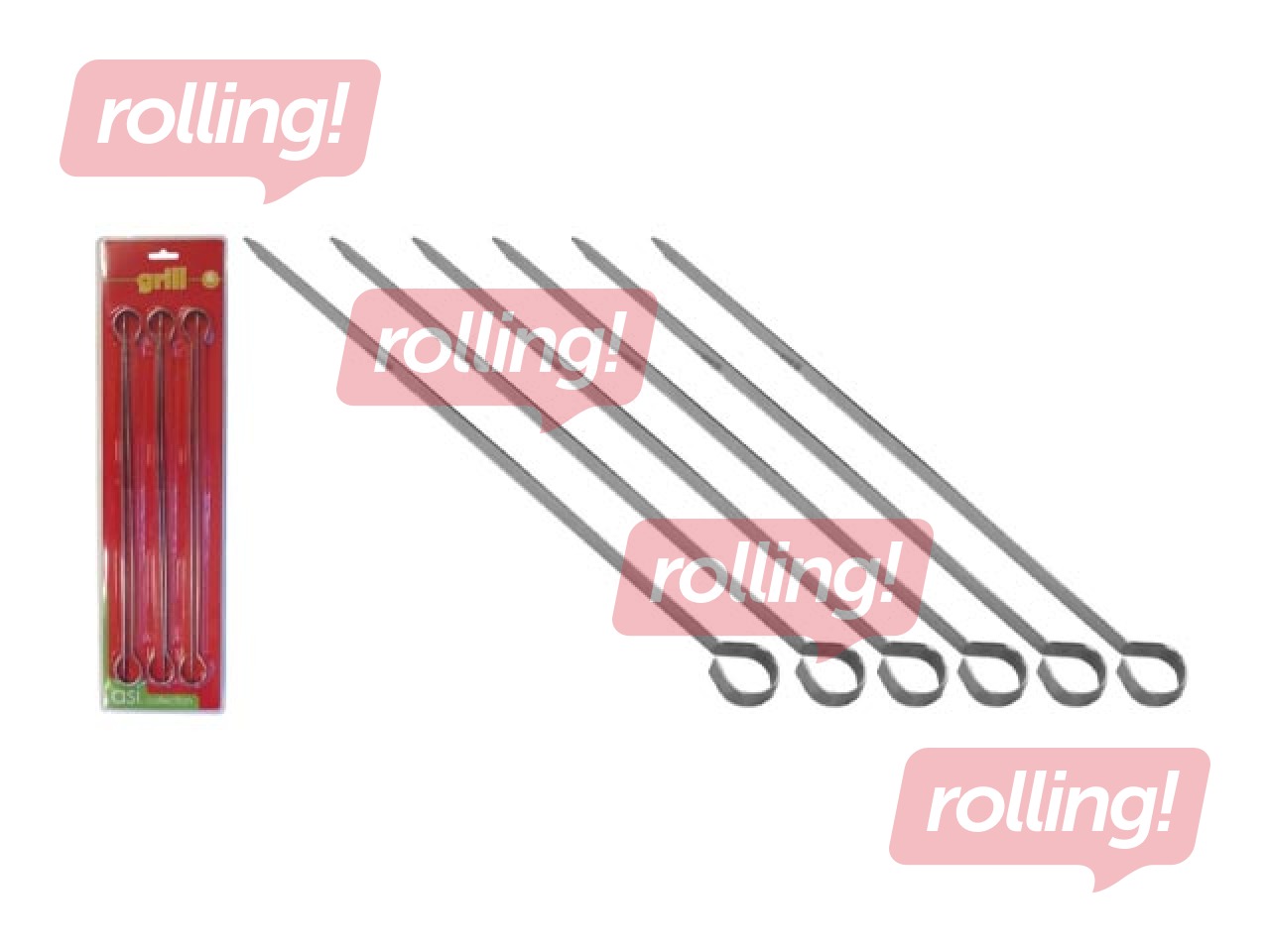 Grila iesmi Asi Collection, metāla, 30cm, 6 gab.