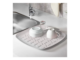 Paliktnis QLux, plastmasa, pelēks, 35x35cm