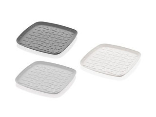 Tray QLux, plastic, grey, 35x35cm
