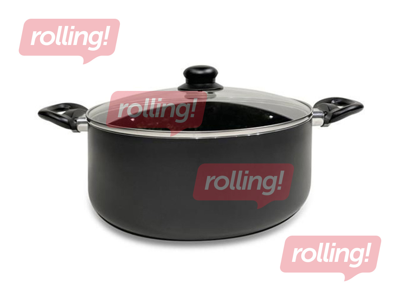 Pot with Lid Kitchisimo, Ø28x11cm/6L, Black