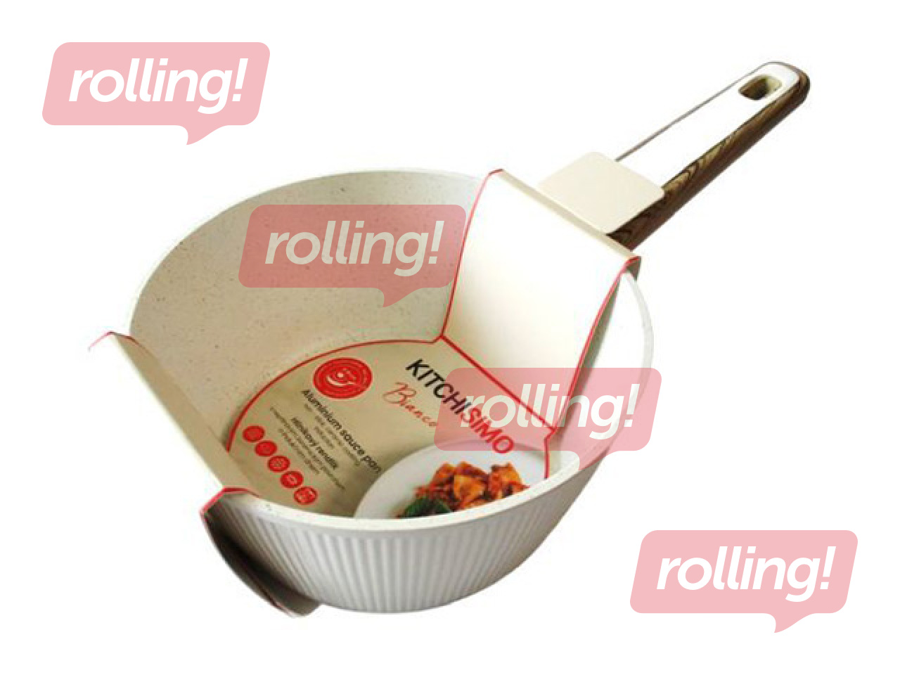 Katls Kitchisimo, Bianco, alumīnija ar keramikas pārklājumu, Ø18cm