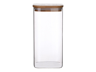 Ruutjas hoiukarp bambuskaanega, 1.7l