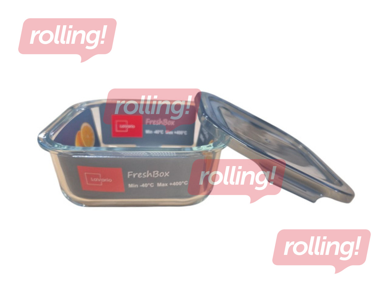 Pusdienu trauks Lavario VakuBox, stikla, 0.8l