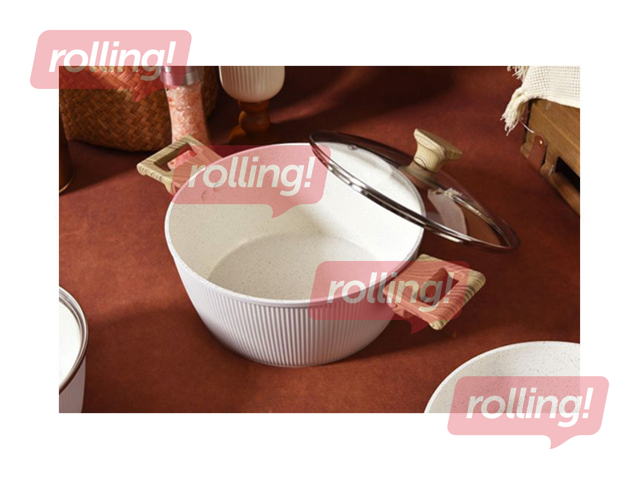 Saucepan Kitchisimo Bianco with lid, Ø20×9cm, 2.5l