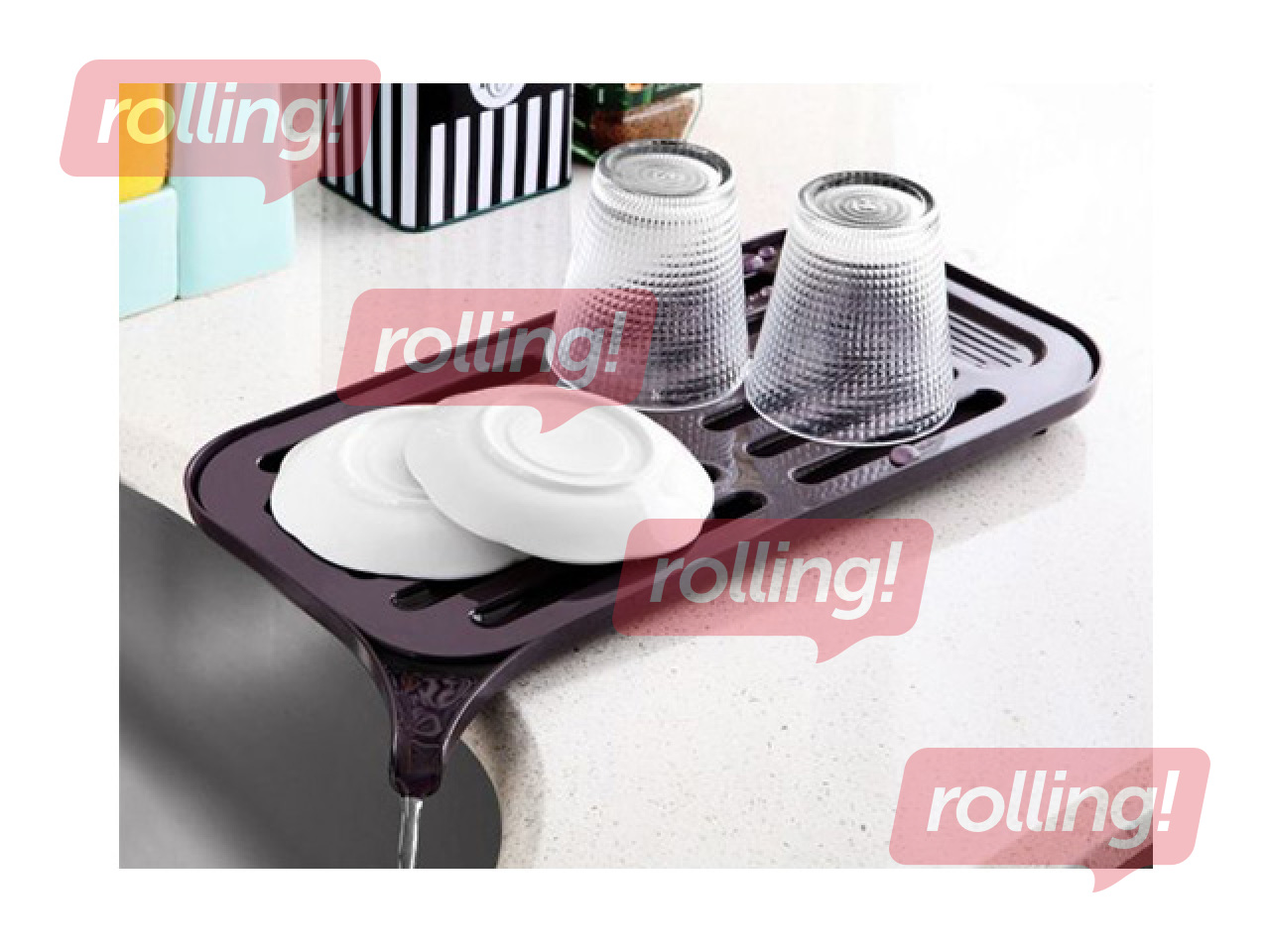 Trauku žāvēšanas paliktnis, plastmasas, dažādas krāsas, 40x20x2cm