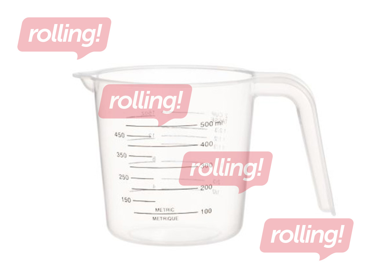 Measuring cup, plastic, 500ml