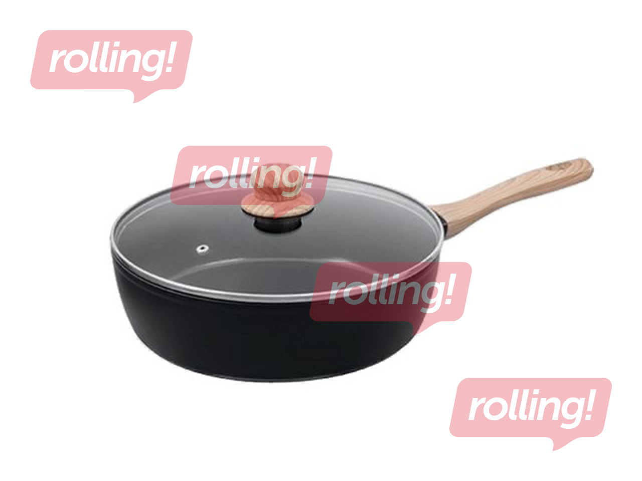 Panna Pyrex Cook&Care, sautēšanai, ar vāku, alumīnija, Ø28cm