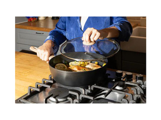 Panna Pyrex Cook&Care, sautēšanai, ar vāku, alumīnija, Ø28cm