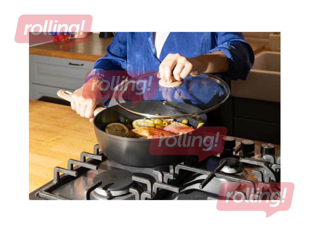 Сковорода Pyrex Cook&Care глубокая с крышкой, Ø28см