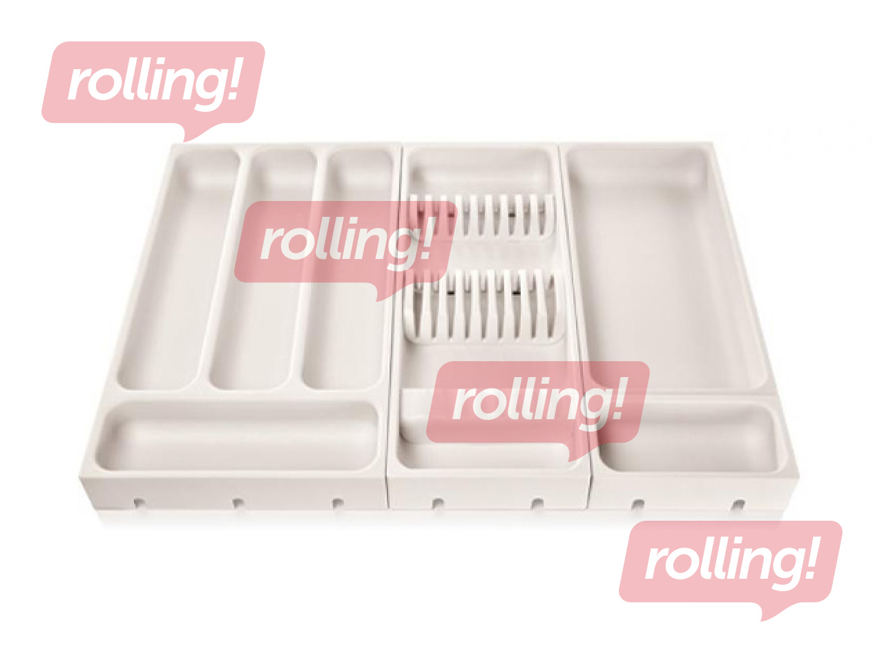 Galda piederumu organizators Flexi Space, 37x22.2x4.5cm