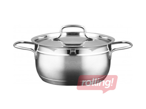 Кастрюля Tesorri, Grazia, с крышкой, нержавеющая сталь, 5.4л