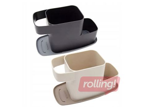 Turētājs Qlux, švammei, birstītei un mazgāšanas līdzeklim, dažādas krāsas, 21.7x10.3x12.5cm