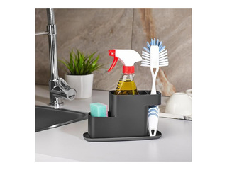 Turētājs Qlux, švammei, birstītei un mazgāšanas līdzeklim, dažādas krāsas, 21.7x10.3x12.5cm